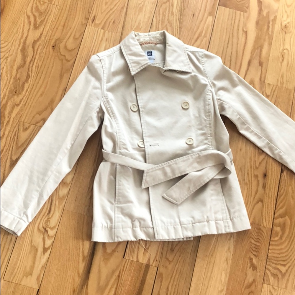 Lightweight double breasted khaki jacket
